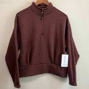 NWT Athleta Altitude POLARTEC Half Zip Sweatshirt size Medium